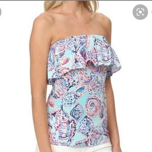 Lilly Pulitzer Wiley Shell Me About It Tube Top